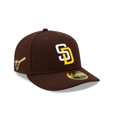 Brown San Diego Padres Hat - New Era MLB 2021 Spring Training Low Profile 59FIFTY Fitted Caps USA6328549